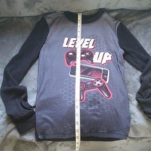 #458 Boys Large 12 Gamer PJ Top